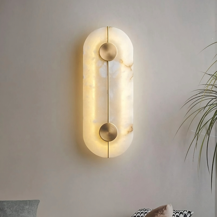 Moonshade??Natural Marble Wall Sconce.