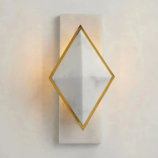 Natural Marble Contemporary Wall Sconce Light.