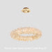 24-47 Inch Round Clear Geode Quartz Crystal Ring Pendant Light Modern Chandelier for Living Room-DWHOME