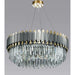 Stainless Steel LED Crystal Chandelier.