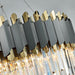 Stainless Steel LED Crystal Chandelier.