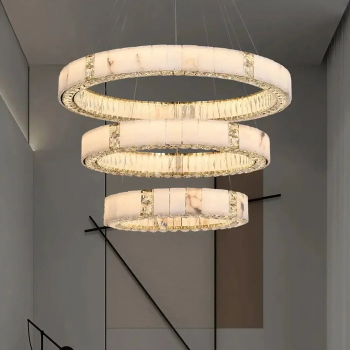 Marble & Crystal Modern Chandelier-DWHOME