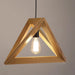 Kaleidoscope Triangle Wooden Pendant Light - DWHOME