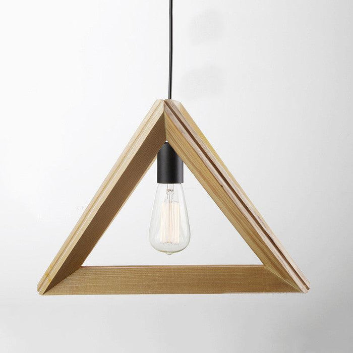 Kaleidoscope Triangle Wooden Pendant Light - DWHOME