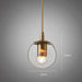 Ritz Single Head Brass Coloured Pendant Light.