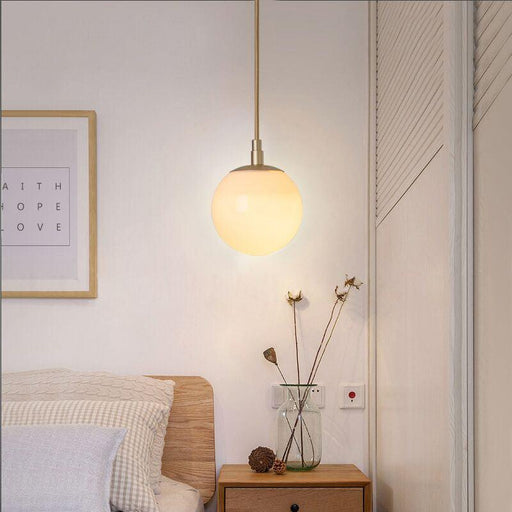 Ritz Single Head Brass Coloured Pendant Light.