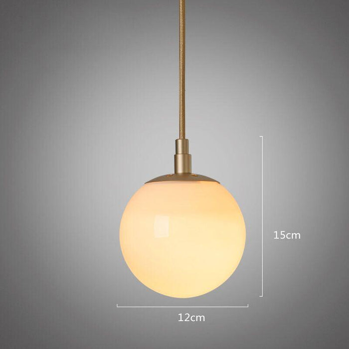 Ritz Single Head Brass Coloured Pendant Light.