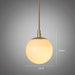 Ritz Single Head Brass Coloured Pendant Light.