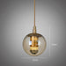 Ritz Single Head Brass Coloured Pendant Light.