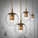 Ritz Single Head Brass Coloured Pendant Light.