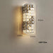 Bacci Smoke & Clear Crystal Wall Sconce.