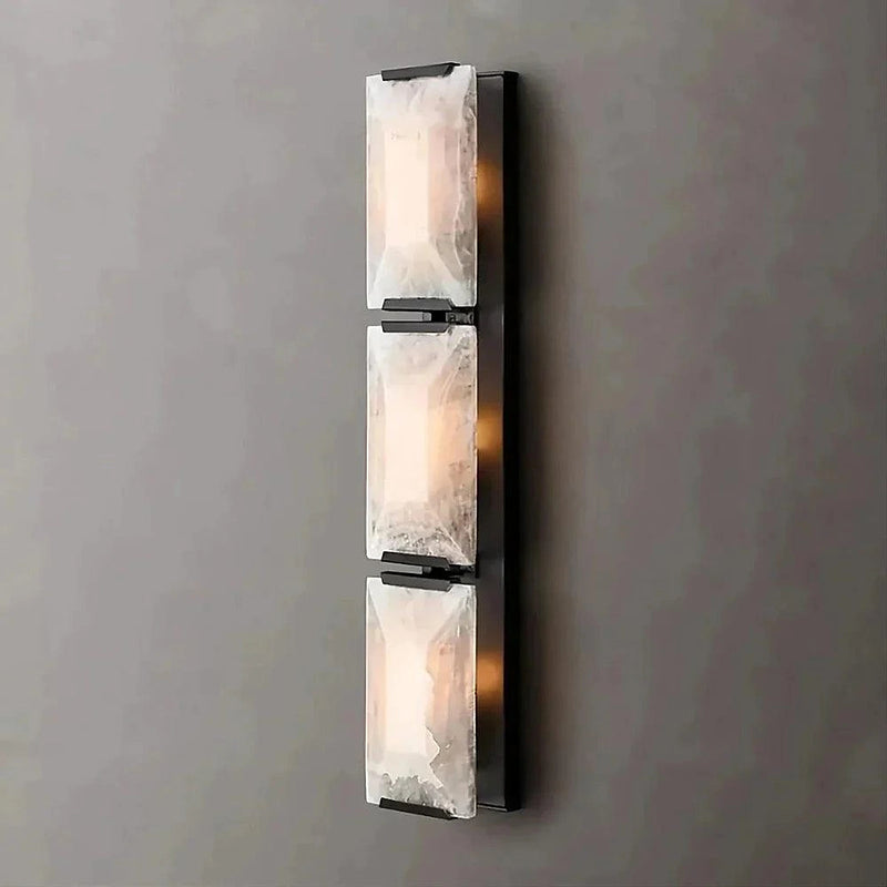 Villano Calcite Crystal Wall Sconce-DWHOME