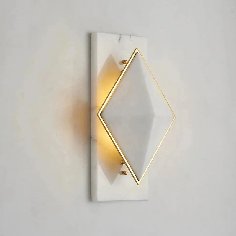 Natural Marble Contemporary Wall Sconce Light-DWHOME