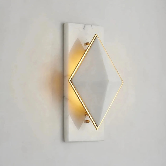 Natural Marble Contemporary Wall Sconce Light.