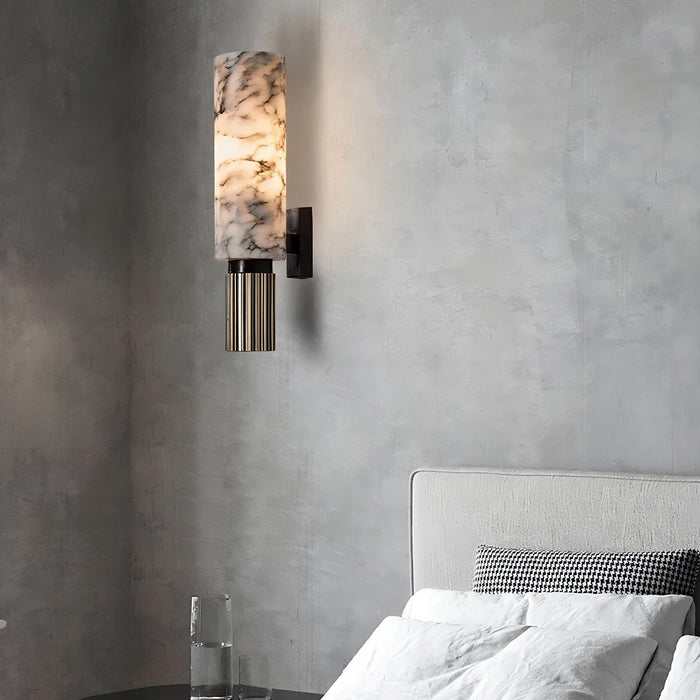Moonshade Natural Marble Sconce-DWHOME