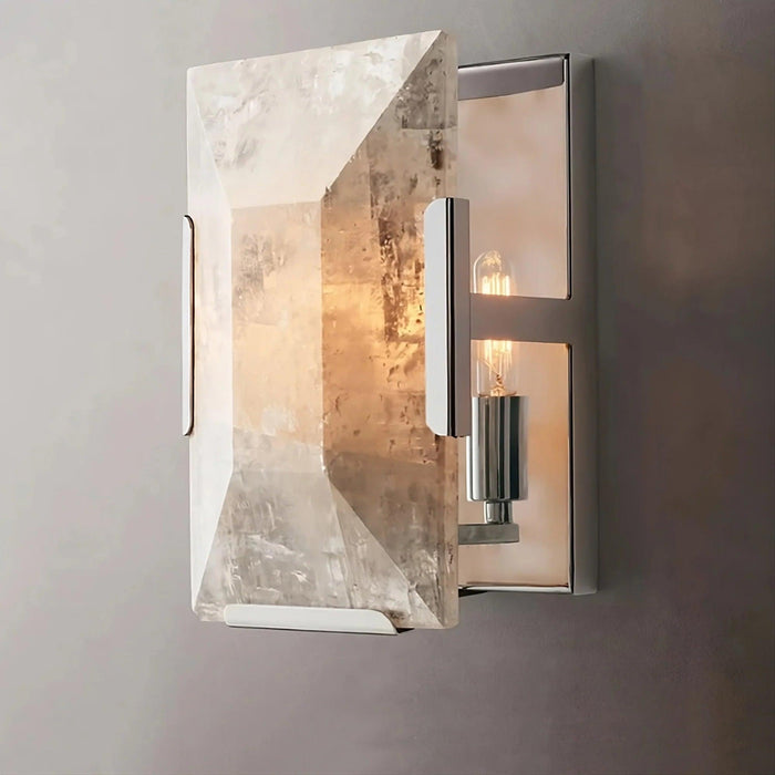 Villano Calcite Crystal Wall Sconce-DWHOME