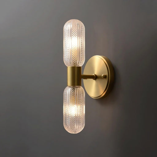 Palermo 12" Brass Wall Light Sconce.