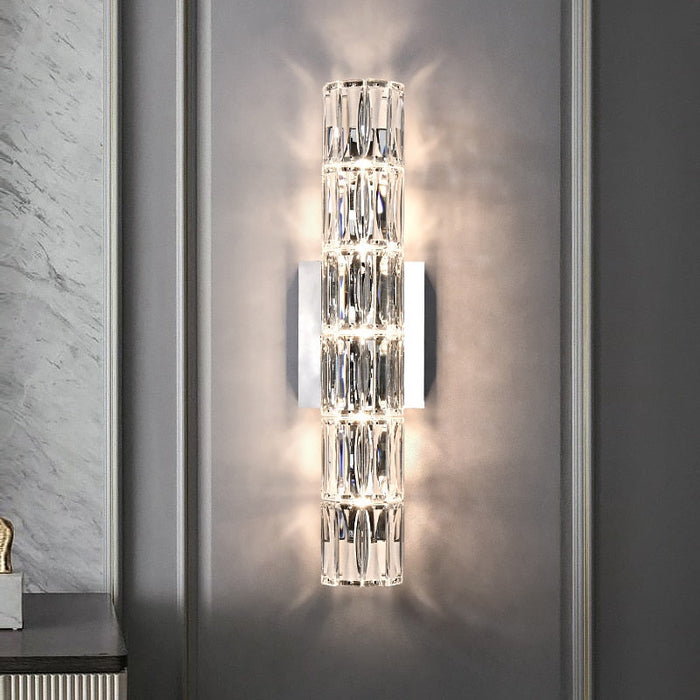 Bacci Indoor Crystal Wall Sconce.