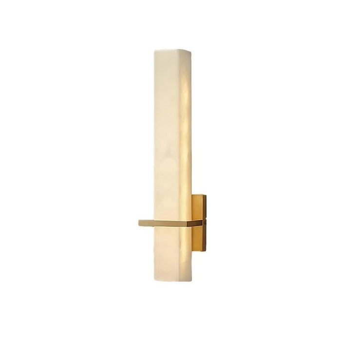 Natural Marble & Brass Wall Sconce.