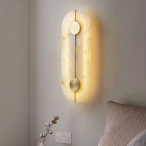 Moonshade??Natural Marble Wall Sconce.