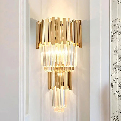 Gio 24" Crystal Wall Sconce.