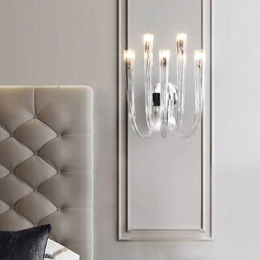 Candela Glass Wall Sconce.