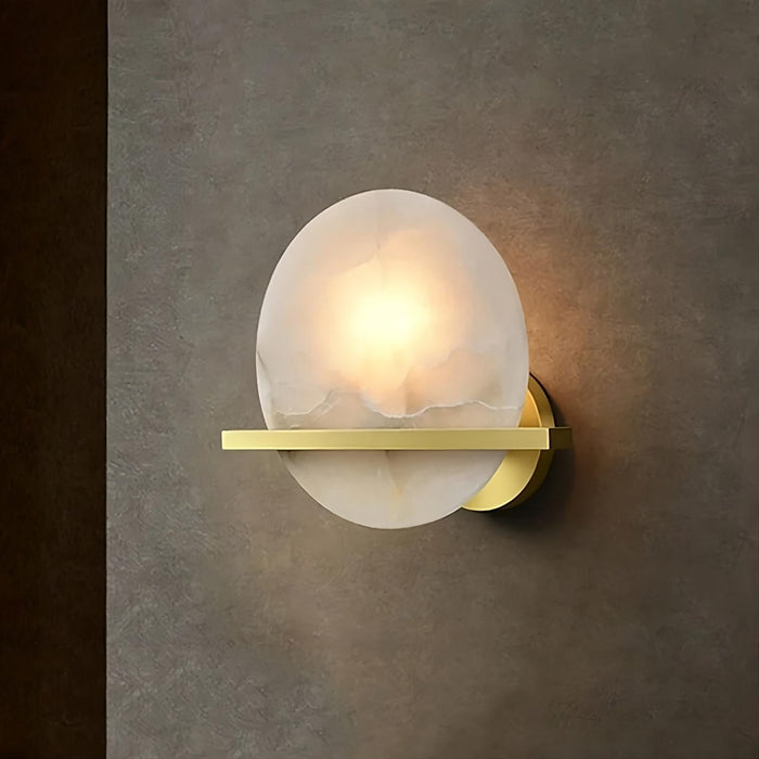 Natural Marble Wall Light Sconce.