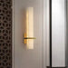 Natural Marble & Brass Wall Sconce.