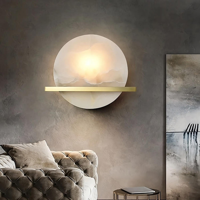 Natural Marble Wall Light Sconce.