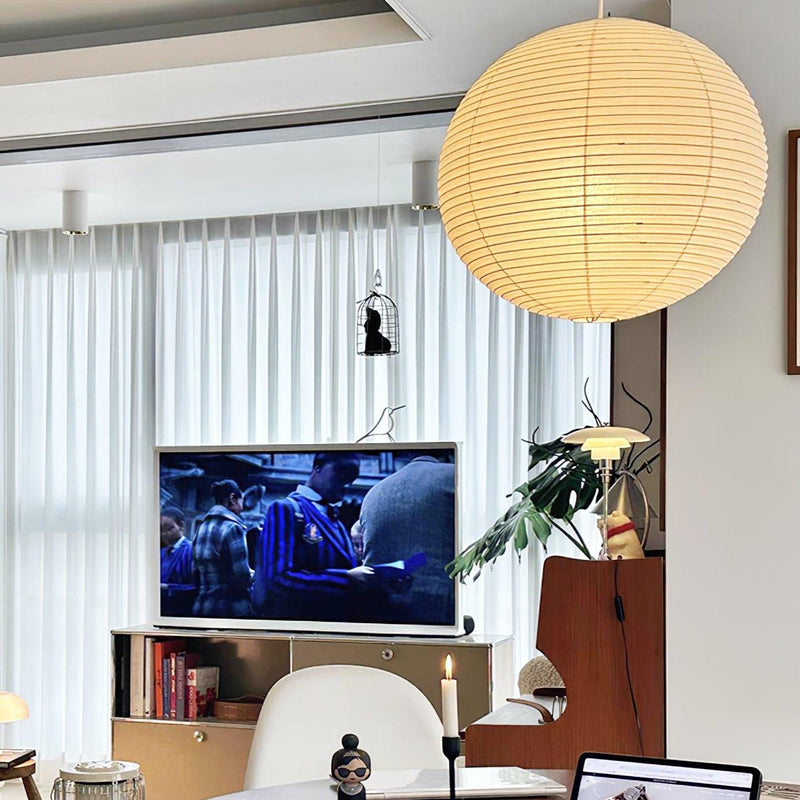 Washi Paper Round Series Pendant Lamp-DWHOME