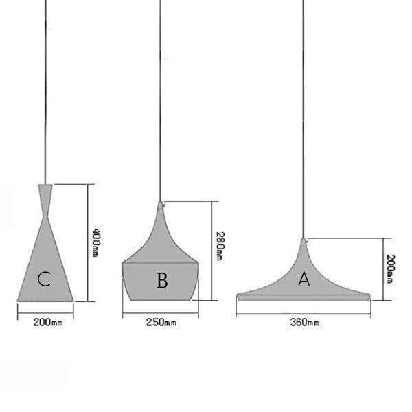 Modern Beat White Pendant Light-DWHOME