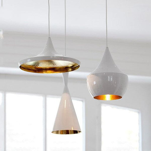 Modern Beat White Pendant Light.