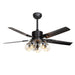 Black Vintage Ceiling Fan - DWHOME