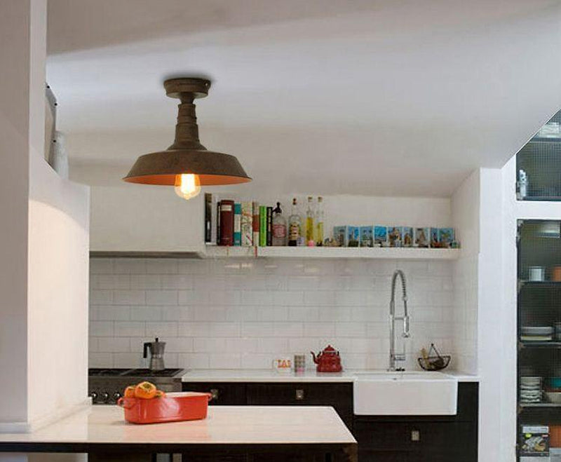 Retro Rustic Industrial Fixed Ceiling Light-DWHOME