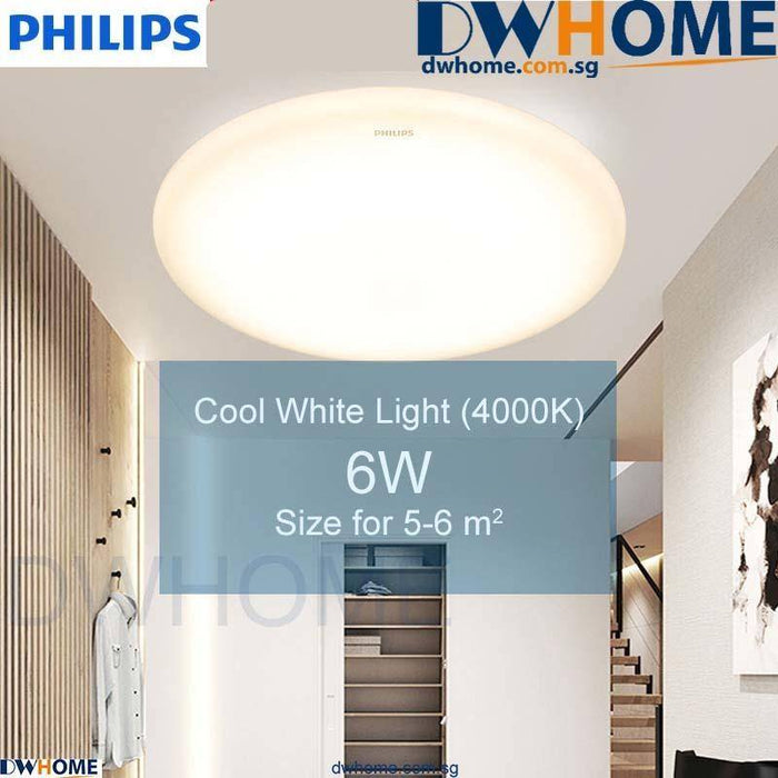 PHILIPS LED Ceiling Light CL200 Series Round, Cool White light/Cool Daylight, 6W/10W/17W/24W.