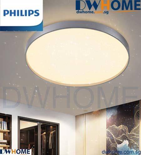 Philips CL514 LED Tunable Ceiling Light Silver Brown Edge 24W/36W Warm - Warm White - Cool Daylight.