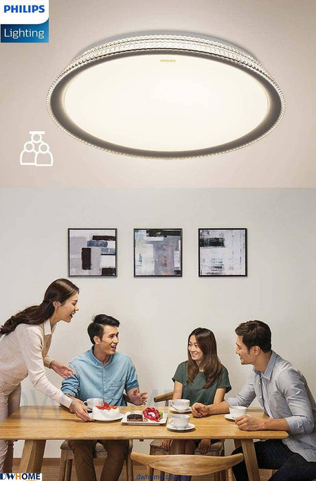 Philips CL510 LED Tunable Ceiling Light Silver 24W Warm - Warm White - Cool Daylight.