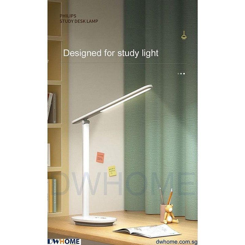 Philips LED Table Lamp Dimmable Tunable Foldable Arm White Desk lamp study Children School EyeComfort-DWHOME