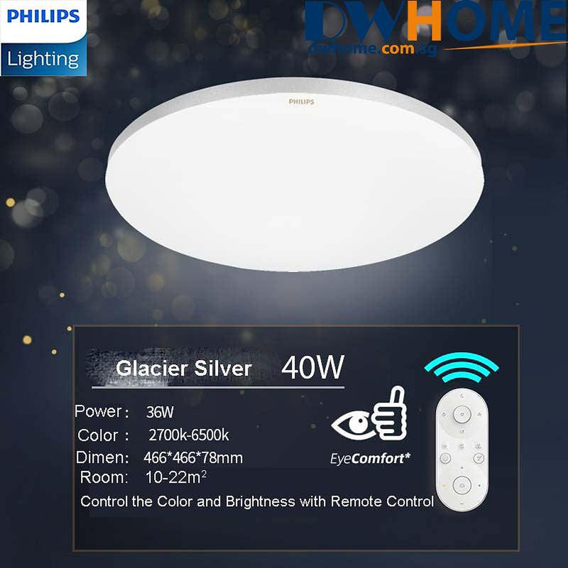 Philips LED CL828 Round Ceiling Light Tunable Light With AIO Remote Control Simple Nordic Design Modern-DWHOME