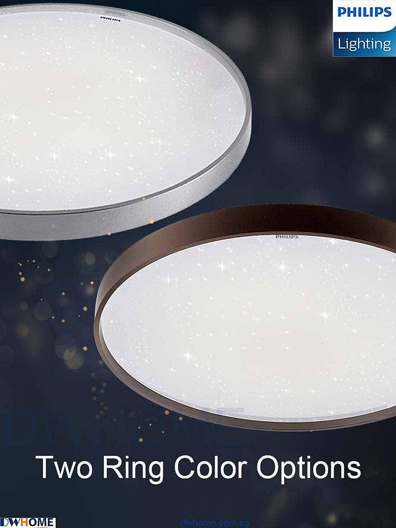Philips CL514 LED Tunable Ceiling Light Silver Brown Edge 24W/36W Warm - Warm White - Cool Daylight-DWHOME