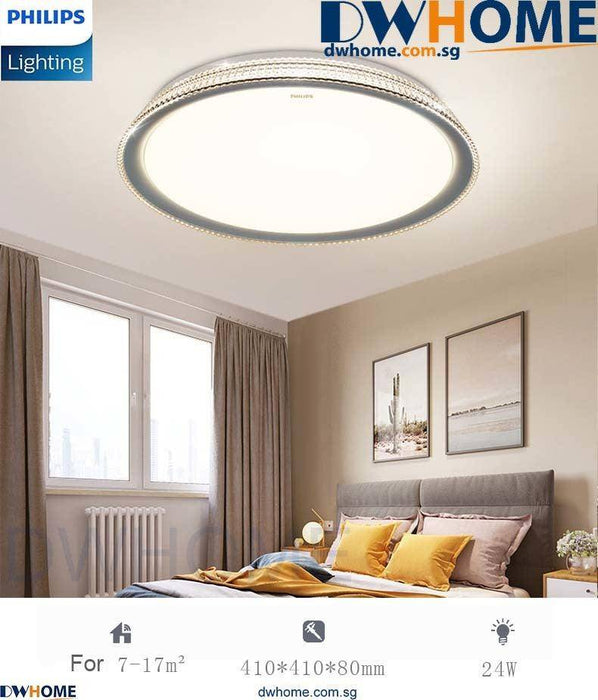 Philips CL510 LED Tunable Ceiling Light Silver 24W Warm - Warm White - Cool Daylight.