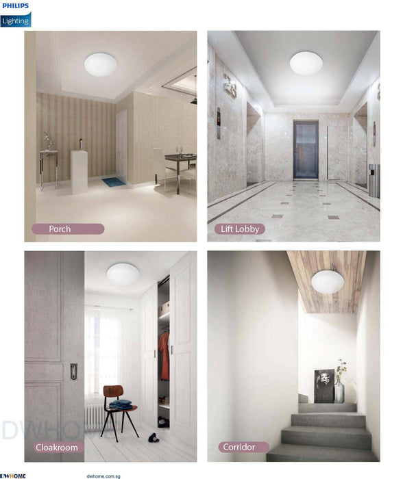 Philips CL253 LED Motion Sensor Ceiling Light Energy Saving Convenience Programmable.