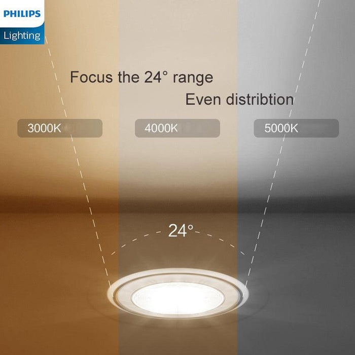 Philips RS100B 6W Round LED Recessed Spotlight 3000K/4000K Local Seller One year warranty.