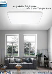 Philips LED CL702 Ceiling Light Tunable Light With AIO Remote Control Simple Design Modern Atmosphere Ultra-Thin-DWHOME