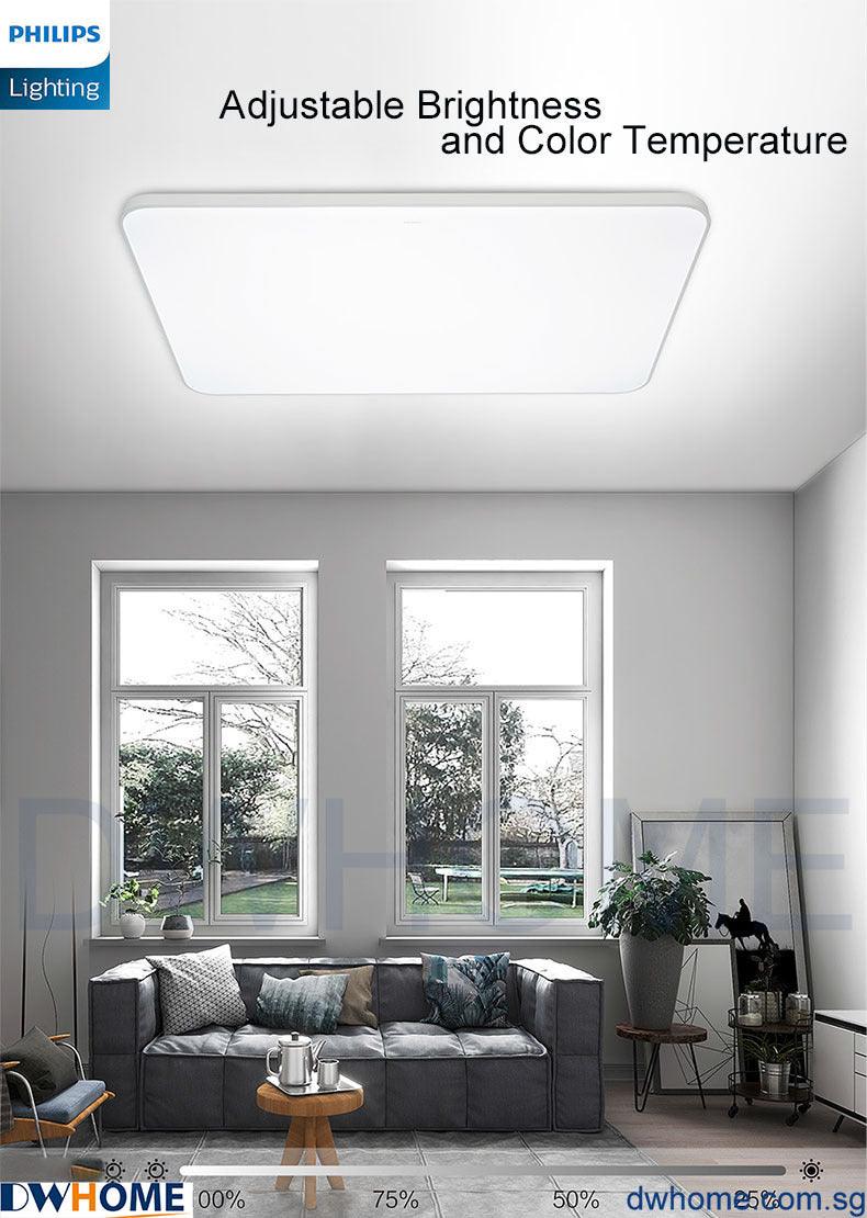 Philips LED CL702 Ceiling Light Tunable Light With AIO Remote Control Simple Design Modern Atmosphere Ultra-Thin-DWHOME