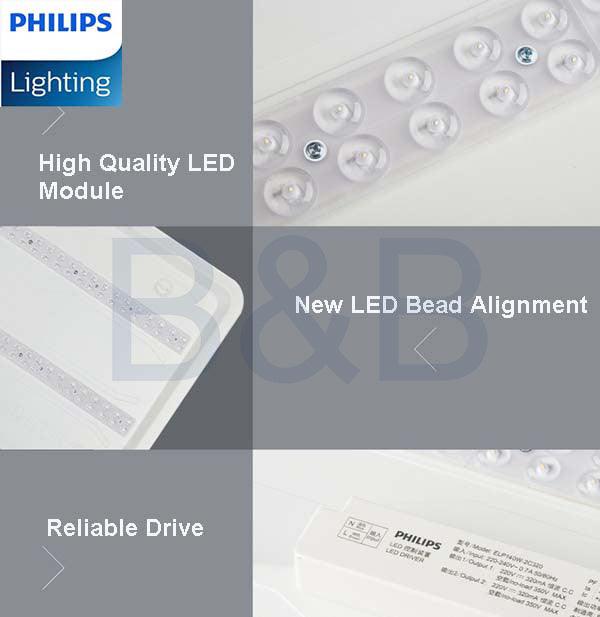 Philips LED 55W CL828 Ceiling Light Square Tunable Light With Remote Control Simple Nordic Design Night Light Mode.