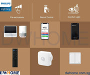 Philips Smart Wi-Fi LED 36W CL921 Tunable and Dimmable Light Ceiling Light with Remote Control-DWHOME