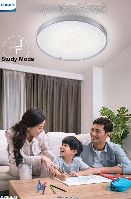 Philips CL514 LED Tunable Ceiling Light Silver Brown Edge 24W/36W Warm - Warm White - Cool Daylight.