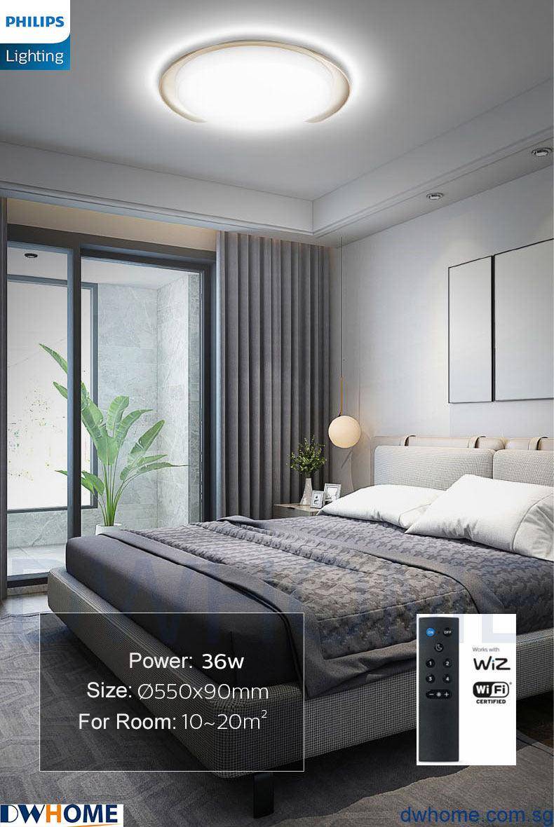 Philips Smart Wi-Fi LED 36W CL921 Tunable and Dimmable Light Ceiling Light with Remote Control-DWHOME