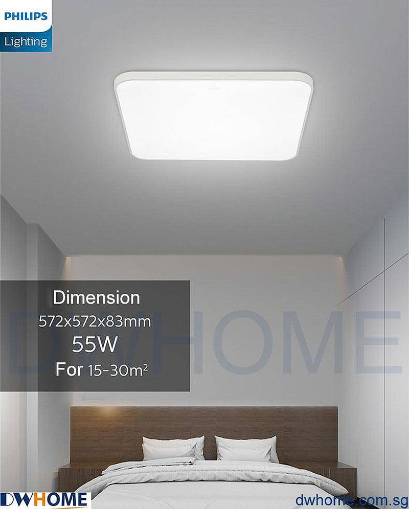 Philips LED CL702 Ceiling Light Tunable Light With AIO Remote Control Simple Design Modern Atmosphere Ultra-Thin-DWHOME